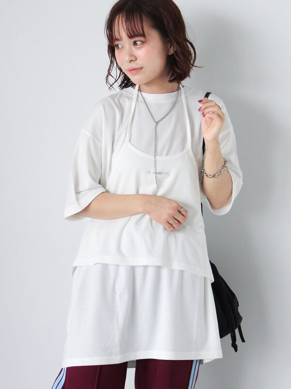 ◆24SS AECA WHITE レイヤードロングTシャツ◆ ◇24SS AECA WHITE レイヤードロングTシャツ◇ (AECA WHITE/T