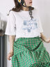 花ロゴ刺繍Tシャツ（オフホワイト）｜ehka sopo（エヘカソポ）通販