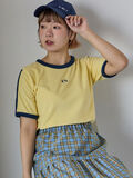 パイルリンガーTシャツ（イエロー）｜ehka sopo（エヘカソポ）通販