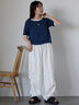 パイルリンガーTシャツ（オフホワイト/イエロー/ネイビー）｜ehka sopo（エヘカソポ）通販