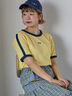 パイルリンガーTシャツ（オフホワイト/イエロー/ネイビー）｜ehka sopo（エヘカソポ）通販