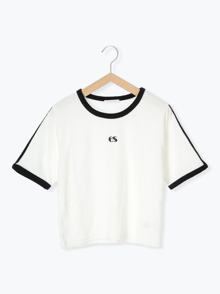 パイルリンガーTシャツ（オフホワイト/イエロー/ネイビー）｜ehka sopo（エヘカソポ）通販