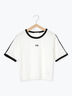 パイルリンガーTシャツ（オフホワイト/イエロー/ネイビー）｜ehka sopo（エヘカソポ）通販