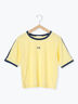 パイルリンガーTシャツ（オフホワイト/イエロー/ネイビー）｜ehka sopo（エヘカソポ）通販