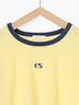 パイルリンガーTシャツ（オフホワイト/イエロー/ネイビー）｜ehka sopo（エヘカソポ）通販