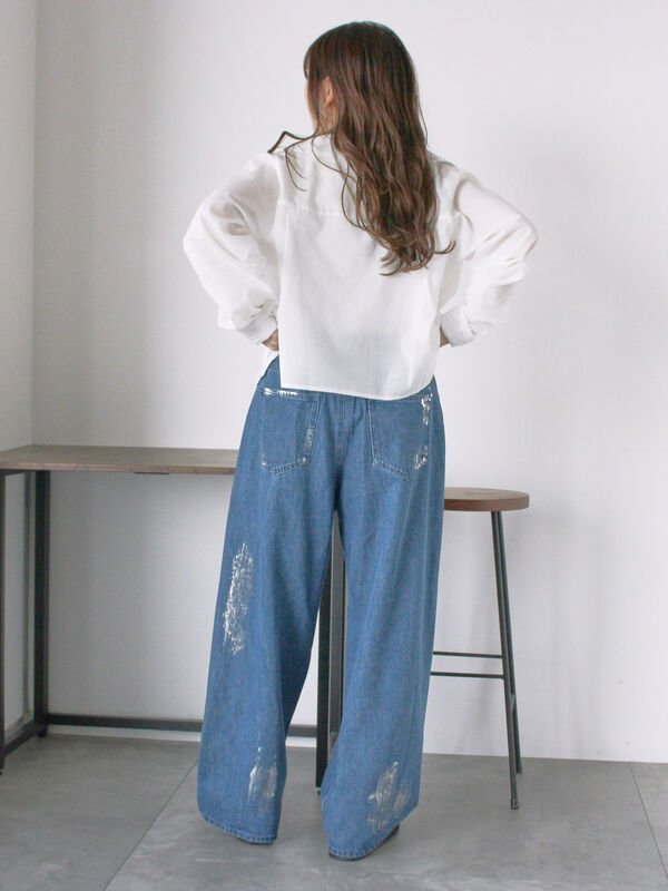 トップス 123 SLY | PHOTO PRINT BARE トップス (ベアトップ ) |SHEL'TTER