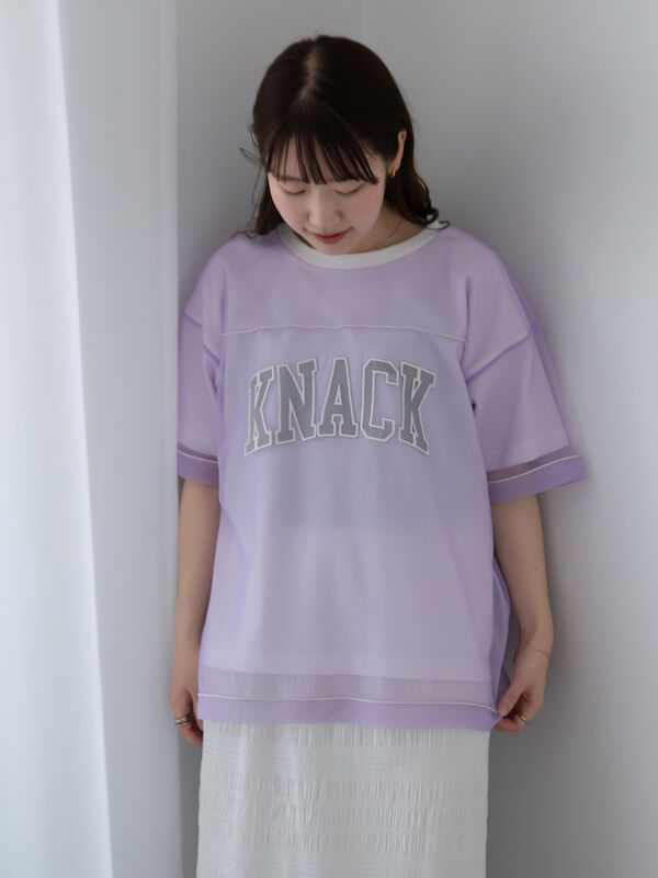 チュール重ねカットソー（ラベンダー）｜ehka sopo（エヘカソポ）通販