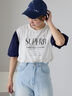 リメイク風Tシャツ（オフホワイト/ブラック/グリーン）｜ehka sopo（エヘカソポ）通販
