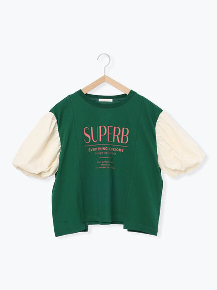 リメイク風Tシャツ（オフホワイト/ブラック/グリーン）｜ehka sopo（エヘカソポ）通販