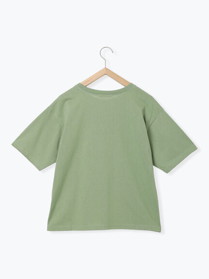 わんこ刺繍Tシャツ（オフホワイト/ピンク/グリーン）｜ehka sopo（エヘカソポ）通販