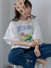 ヴィンテージ加工プリントTシャツ（オフホワイト）｜ehka sopo（エヘカソポ）通販