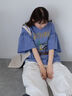 ヴィンテージ加工プリントTシャツ（オフホワイト/チャコールグレー/ブルー）｜ehka sopo（エヘカソポ）通販