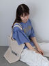 ヴィンテージ加工プリントTシャツ（オフホワイト/チャコールグレー/ブルー）｜ehka sopo（エヘカソポ）通販