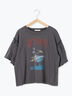ヴィンテージ加工プリントTシャツ（オフホワイト/チャコールグレー/ブルー）｜ehka sopo（エヘカソポ）通販