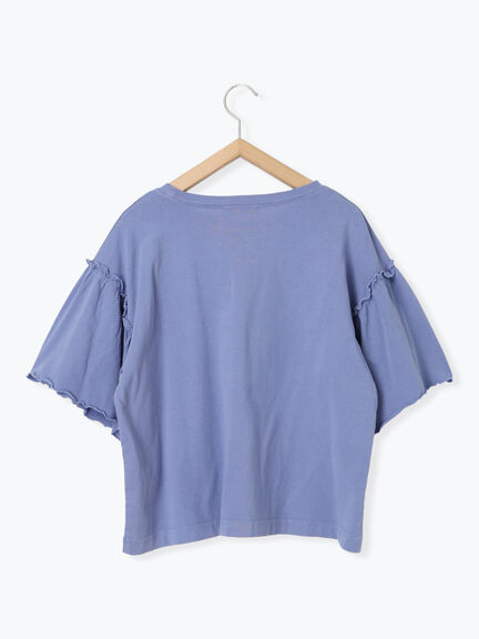 ヴィンテージ加工プリントTシャツ（オフホワイト/チャコールグレー/ブルー）｜ehka sopo（エヘカソポ）通販