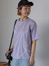 ライン柄Tシャツ（オフホワイト/チャコールグレー/ラベンダー）｜ehka sopo（エヘカソポ）通販