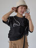 ライン柄Tシャツ（オフホワイト/チャコールグレー/ラベンダー）｜ehka sopo（エヘカソポ）通販