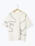 ライン柄Tシャツ（オフホワイト/チャコールグレー/ラベンダー）｜ehka sopo（エヘカソポ）通販