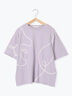ライン柄Tシャツ（オフホワイト/チャコールグレー/ラベンダー）｜ehka sopo（エヘカソポ）通販