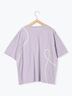 ライン柄Tシャツ（オフホワイト/チャコールグレー/ラベンダー）｜ehka sopo（エヘカソポ）通販
