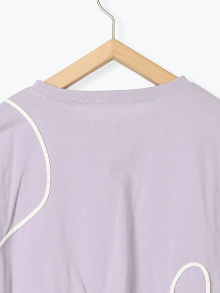 ライン柄Tシャツ（オフホワイト/チャコールグレー/ラベンダー）｜ehka sopo（エヘカソポ）通販