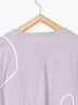 ライン柄Tシャツ（オフホワイト/チャコールグレー/ラベンダー）｜ehka sopo（エヘカソポ）通販