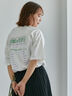 ヴィンテージ加工プリントTシャツ（オフホワイト）｜ehka sopo（エヘカソポ）通販