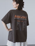 ヴィンテージ加工プリントTシャツ（チャコールグレー）｜ehka sopo（エヘカソポ）通販