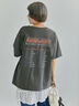 ヴィンテージ加工プリントTシャツ（オフホワイト/チャコールグレー/ブルー）｜ehka sopo（エヘカソポ）通販
