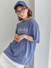 ヴィンテージ加工プリントTシャツ（オフホワイト/チャコールグレー/ブルー）｜ehka sopo（エヘカソポ）通販