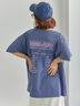 ヴィンテージ加工プリントTシャツ（オフホワイト/チャコールグレー/ブルー）｜ehka sopo（エヘカソポ）通販