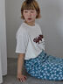 サガラ刺繍Tシャツ（オフホワイト/チャコールグレー/オレンジ）｜ehka sopo（エヘカソポ）通販
