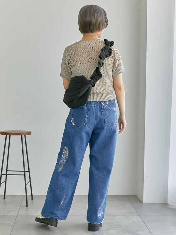 アンダーカバー: 半袖薄手ニットセーター UNDERCOVER（アンダーカバー） 18AW ウールタートルネックニット