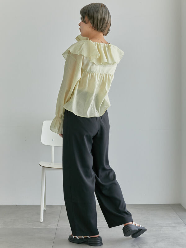 SA・KU・RA Palais ブラウス PLST(プラステ)公式 | ハイネックギャザーブラウス（吸汗速乾）（長袖）