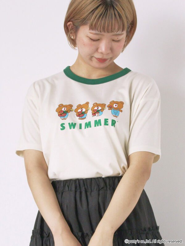 【SWIMMER】リンガーTシャツ（キナリ）｜ehka sopo（エヘカソポ）通販