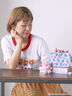 【SWIMMER】リンガーTシャツ（オフホワイト/サックスブルー/キナリ）｜ehka sopo（エヘカソポ）通販