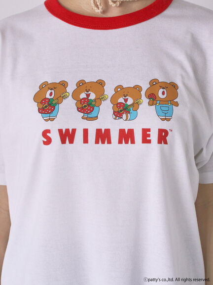 【SWIMMER】リンガーTシャツ（オフホワイト/サックスブルー/キナリ）｜ehka sopo（エヘカソポ）通販