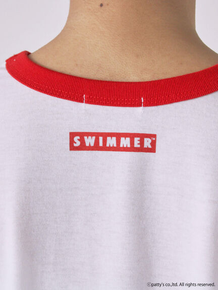 【SWIMMER】リンガーTシャツ（オフホワイト/サックスブルー/キナリ）｜ehka sopo（エヘカソポ）通販