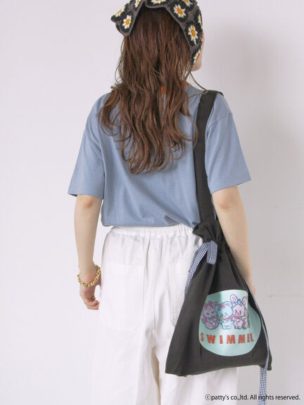 【SWIMMER】リンガーTシャツ（オフホワイト/サックスブルー/キナリ）｜ehka sopo（エヘカソポ）通販