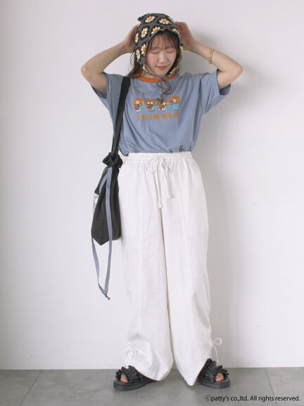 【SWIMMER】リンガーTシャツ（オフホワイト/サックスブルー/キナリ）｜ehka sopo（エヘカソポ）通販