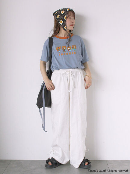 【SWIMMER】リンガーTシャツ（オフホワイト/サックスブルー/キナリ）｜ehka sopo（エヘカソポ）通販