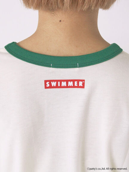 【SWIMMER】リンガーTシャツ（オフホワイト/サックスブルー/キナリ）｜ehka sopo（エヘカソポ）通販