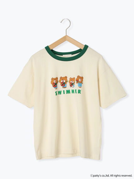 【SWIMMER】リンガーTシャツ（オフホワイト/サックスブルー/キナリ）｜ehka sopo（エヘカソポ）通販
