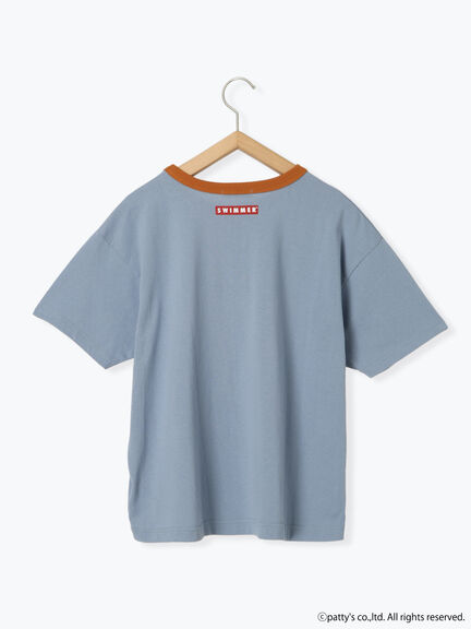 【SWIMMER】リンガーTシャツ（オフホワイト/サックスブルー/キナリ）｜ehka sopo（エヘカソポ）通販