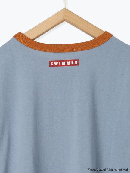 【SWIMMER】リンガーTシャツ（オフホワイト/サックスブルー/キナリ）｜ehka sopo（エヘカソポ）通販