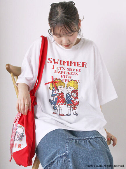 【SWIMMER】オーバーサイズTシャツ（オフホワイト/ブラック/ミント）｜ehka sopo（エヘカソポ）通販
