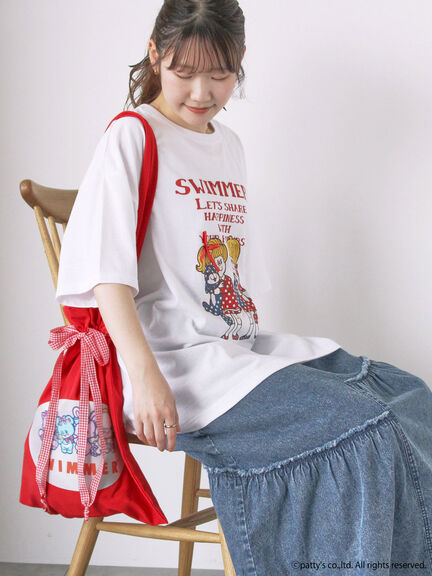 【SWIMMER】オーバーサイズTシャツ（オフホワイト/ブラック/ミント）｜ehka sopo（エヘカソポ）通販