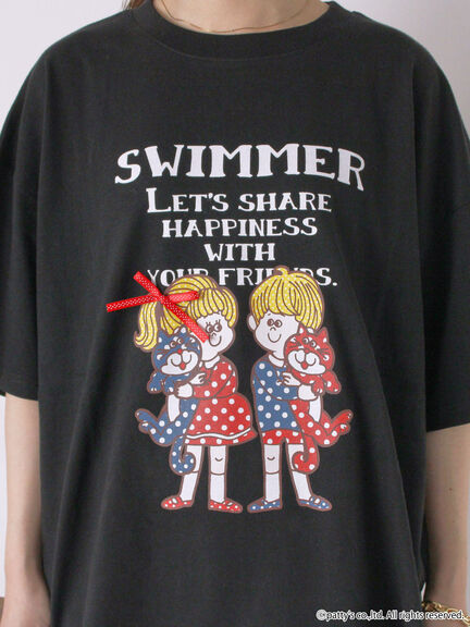 【SWIMMER】オーバーサイズTシャツ（オフホワイト/ブラック/ミント）｜ehka sopo（エヘカソポ）通販
