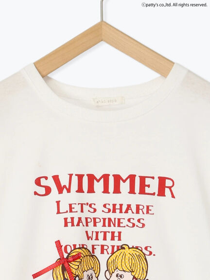 【SWIMMER】オーバーサイズTシャツ（オフホワイト/ブラック/ミント）｜ehka sopo（エヘカソポ）通販