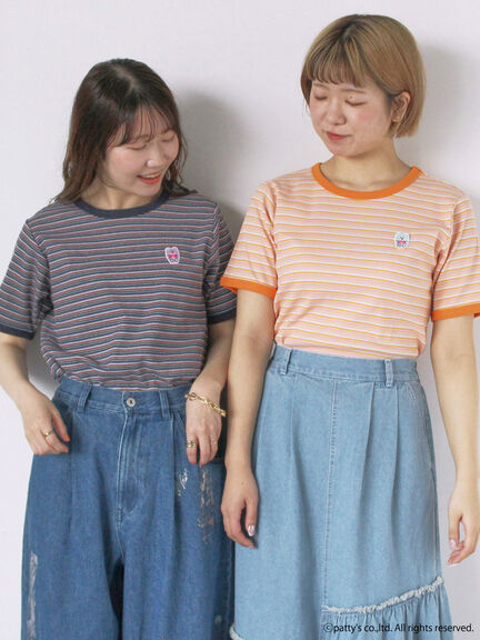 【SWIMMER】ボーダーTシャツ（ピンク/グリーン/ネイビー）｜ehka sopo（エヘカソポ）通販